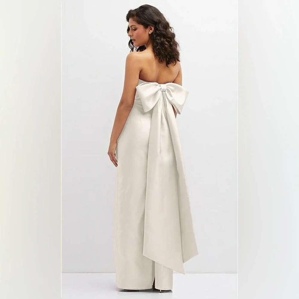ALFRED SUNG D856 Maxi Dress in Ivory - Picture 3 of 14